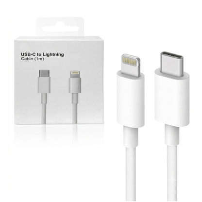 USB-C to Lightning Charging & Data Sync Cable Compatible for iPhone, iPad & AirPods White