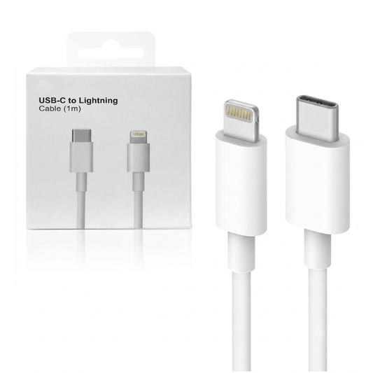 USB-C to Lightning Charging & Data Sync Cable Compatible for iPhone, iPad & AirPods White