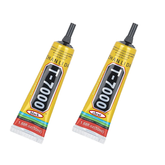 T7000 Black Adhesive Glue Twin Pack Compatible for Mobile Phone Screen Repair & Electronics DIY
