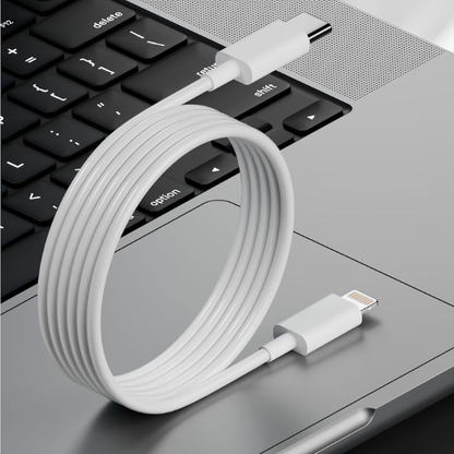 USB-C to Lightning Charging & Data Sync Cable Compatible for iPhone, iPad & AirPods White