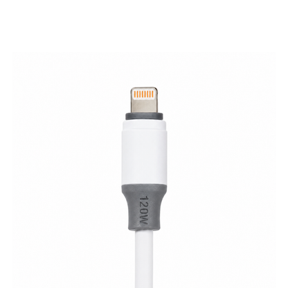 X FAST CA-04 USB-A to Lightning Charging and Data Cable, 1000mm Length, 3A Output Current, White, Compatible with Lightning Devices