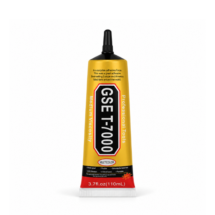 GSE T-7000 Multi-Purpose Repair Adhesive Glue 110ml with Fine Precision Applicator Tip, Suitable for Cellphone Screen Repair, Back Cover Bonding and Electronics Assembly