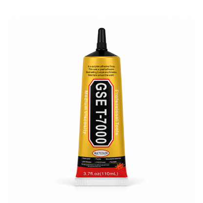 GSE T-7000 Multi-Purpose Repair Adhesive Glue 110ml with Fine Precision Applicator Tip, Suitable for Cellphone Screen Repair, Back Cover Bonding and Electronics Assembly