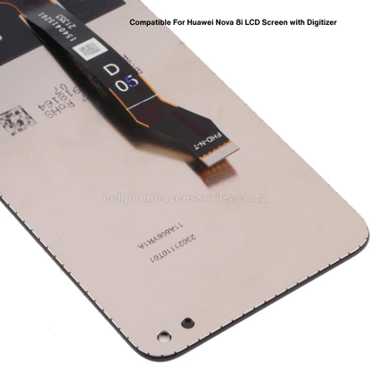 Huawei Nova 8i (NEN-L22 / NEN-LX1 / NEN-LX3) Compatible LCD Screen Replacement with Touch Digitizer Assembly - Black