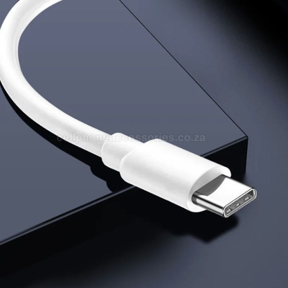Fast Type-C to Type-C Charging Cable 1 Metre – 2 Pack White