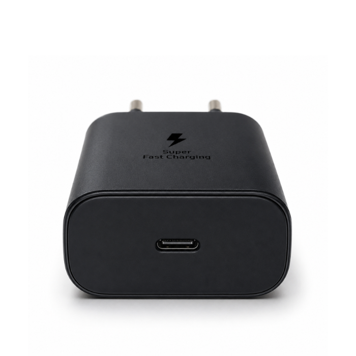 45W USB-C PD Fast Charging Travel Adapter with USB-C to USB-C 5A Cable – Black