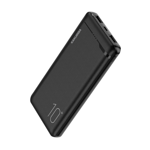 10000mAh Fast Charge Power Bank Compatible Portable Charger - KAKUSIGA - Black & White