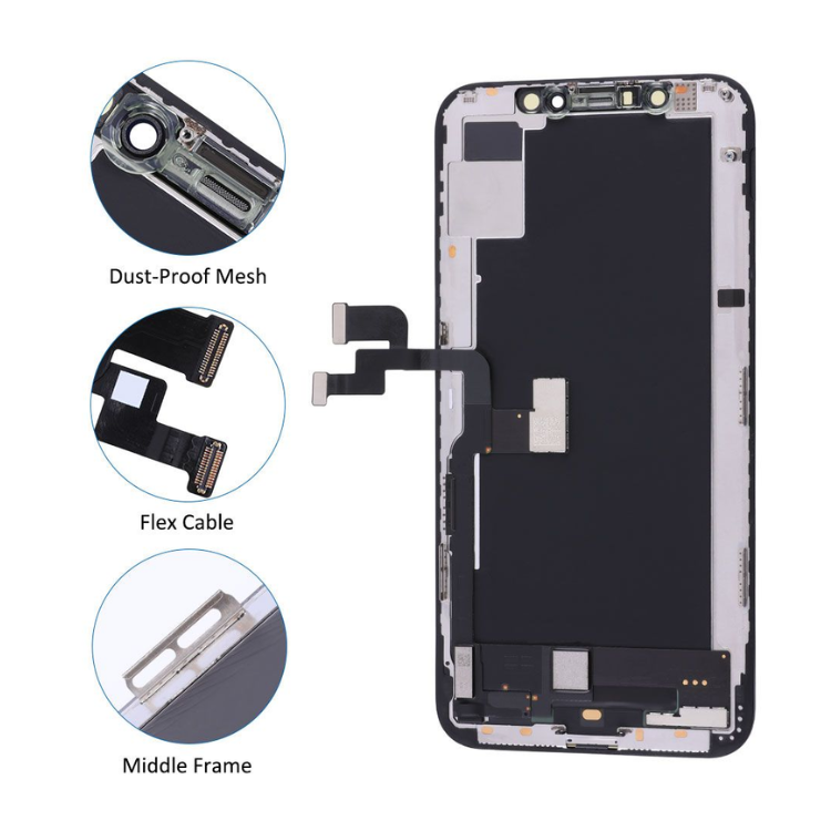 iPhone X Compatible Replacement LCD Screen & Touch Digitizer Assembly  – Black