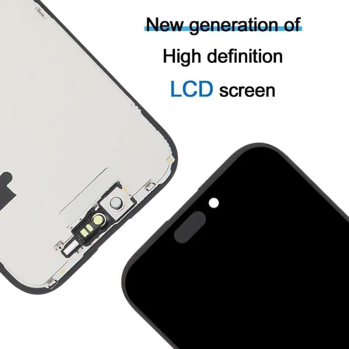 iPhone 16 Pro Max In-Cell LCD Compatible replacement screen assembly with flex cable and frame