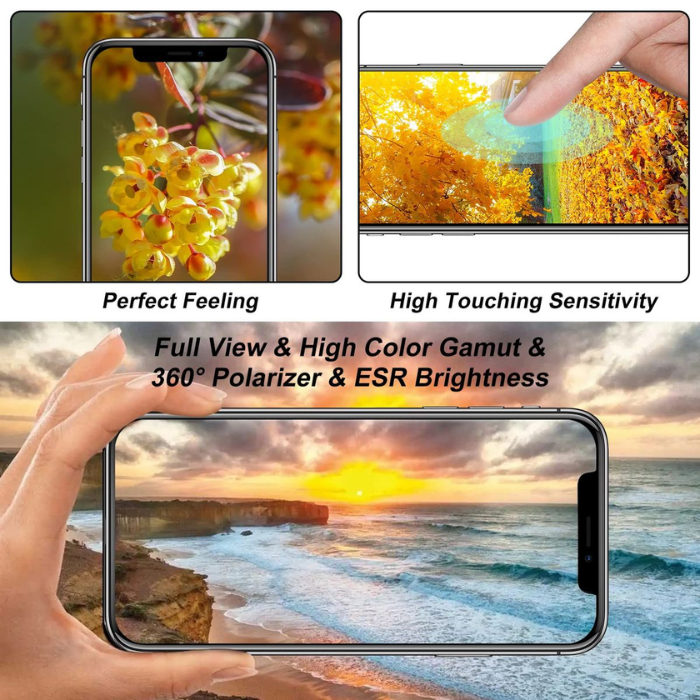 iPhone 16 Pro Max In-Cell LCD Compatible replacement screen assembly with flex cable and frame