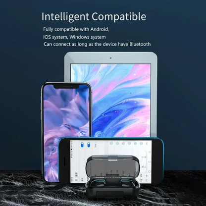 M10 iPhone and Android Compatible TWS Wireless Bluetooth 5.1 Earbuds with LED Display Power Bank Case