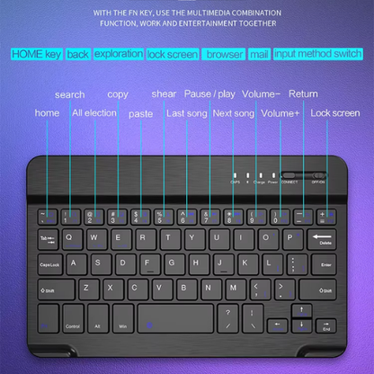 Kakusiga KSC-339 Wireless Bluetooth Keyboard Rechargeable Ultra Slim