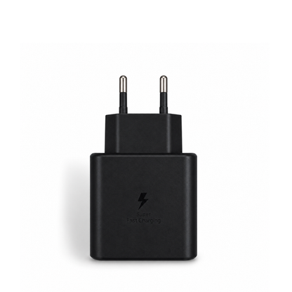 45W USB-C PD Fast Charging Travel Adapter with USB-C to USB-C 5A Cable – Black
