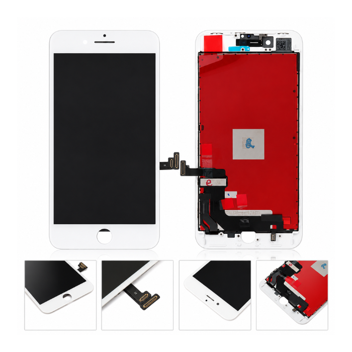 iPhone 8 Plus Compatible Replacement LCD Display Touch Screen Assembly with Frame – Black / White