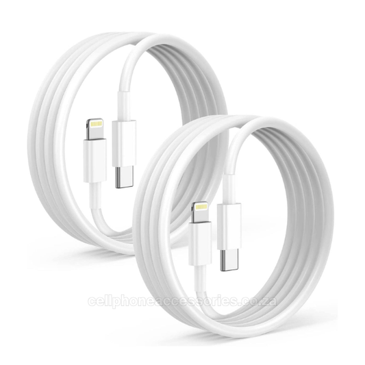 USB Type-C to Lightning Fast Charging Cable 1 Metre – 2 Pack