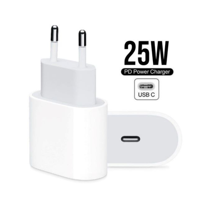 25W PD USB-C Fast Charging Wall Adapter with Type-C to Lightning Cable