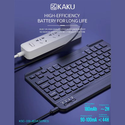 Kakusiga KSC-339 Wireless Bluetooth Keyboard Rechargeable Ultra Slim
