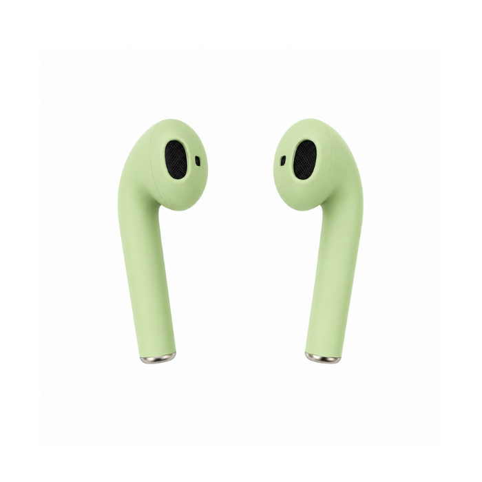 inPods 12 Wireless Stereo Earphones with Type-C Charging Case Compatible Bluetooth Earbuds – Peach Pink, Navy Blue & Mint Green