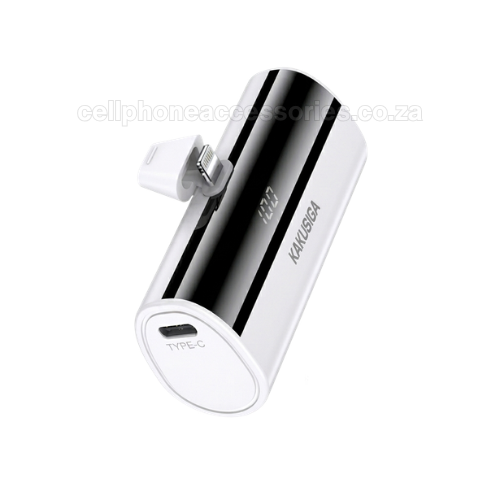 Mini Pocket Power Bank Compatible iPhone Lightning Connector – KAKUSIGA 5000mAh