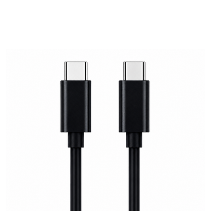 60W, USB-C to USB-C Fast Charging Cable 1m Black, Type-C Charging and Data Cable, Compatible with USB-C Smartphones, Tablets, Power Banks and Chargers